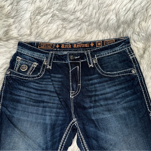 Rock Revival Size 38/32 Mens jeans - Picture 4 of 6
